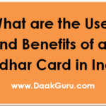 What are the uses of Adhar Card